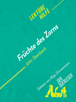 cover image of Früchte des Zorns von John Steinbeck Lektürehilfe